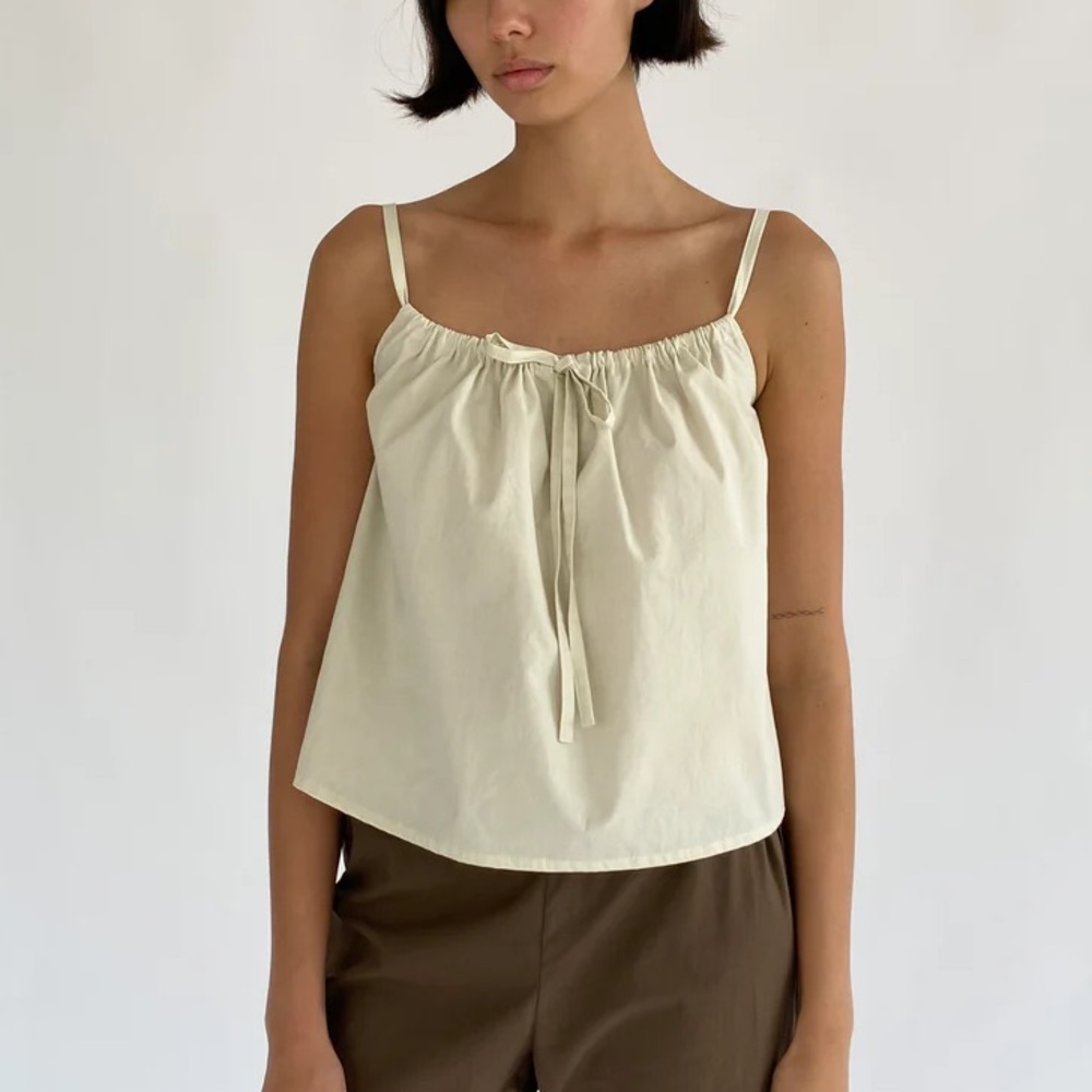 Brooke Callahan Bow Top in Rice Size 1 (XS/S)